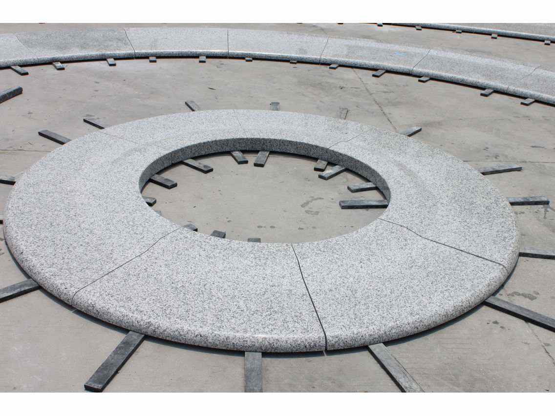 Grey Granite Fountain Surround Coping