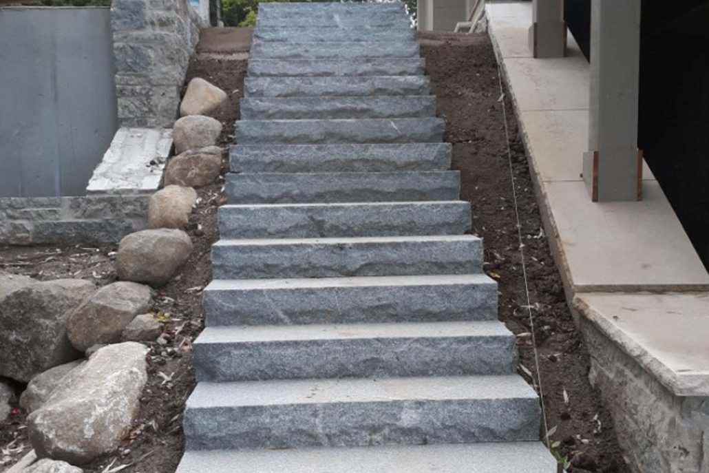 G654 Granite Hardscapes Steps