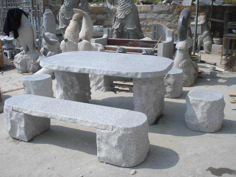 Granite Outdoor Garden Furniture Tables and Benches